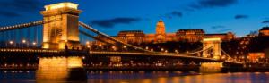 Chain Bridge at night